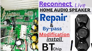 9 Reconnect live home audio system repair bypass amp modification install bt kit usb panel [upl. by Robina255]