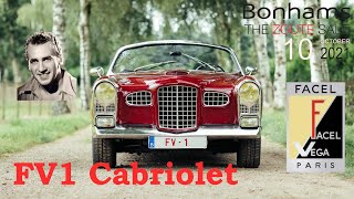 1955 Facel Vega FV1 Cabriolet  Bonhams The Zoute Sale 10 октября 2021 ENG SUB [upl. by Akihc]