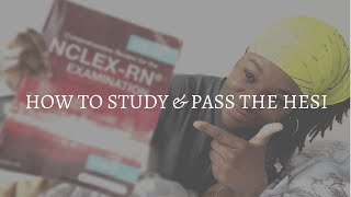 How to PASS THE HESI EXAM for ALL nursing students [upl. by Nilreb]