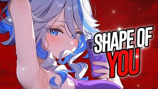 Nightcore  Shape of You  Rock Version  Lyrics [upl. by Ollayos]