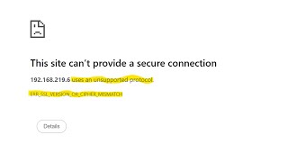 Fix SSL Version Error on Browser  Quick amp Easy Solution [upl. by Liw]