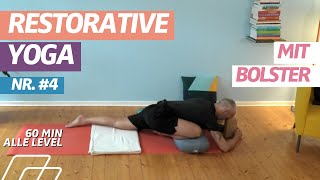 60 Minuten  Restorative Yoga  Nerven beruhigen  Energie schöpfen  Yoga mit Bolster [upl. by Neellok865]