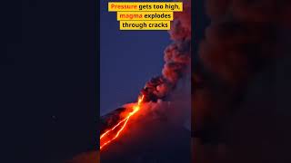 How Volcanoes Erupt Simply Explained shorts science facts [upl. by Eceirehs]