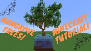 How to build Mangrove trees in Minecraft Tutorial [upl. by Yrahk]