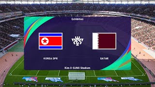 North Korea vs Qatar 10092024 World Championship Qual AFC PES 2021 [upl. by Nalon]