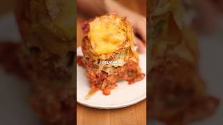 Fast food lasagna cooking recipe foodasmr food [upl. by Ainoek]