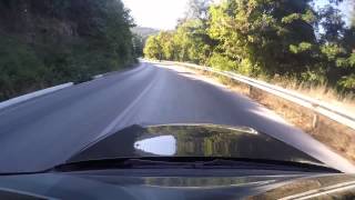 GoPro Hero 4  The road from GOLDEN BEACH to Limenas THASSOS TOWN [upl. by Linnet]