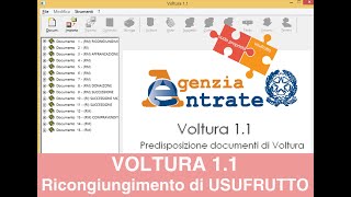 VOLTURA 11  Ricongiungimento di USUFRUTTO [upl. by Yelrebma647]