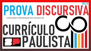 CURRÍCULO PAULISTA PRINCIPAIS PONTOS PARA PROVA DISCURSIVA [upl. by Ruffina]