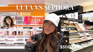 500 at SEPHORA vs 500 at ULTA  Sephora Shopping  Ulta Shopping [upl. by Kopp]