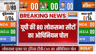 India TV Opinion Poll 2024उत्तर प्रदेश के 80 सीटों पर सटीक सर्वे Uttar Pradesh  LokSabha Election [upl. by Milano]