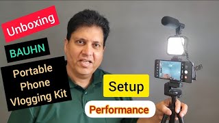 Bauhn Portable Phone Vlogging Kit Unboxing Setup and Performance Review [upl. by Alyacim161]