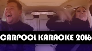 11 BEST Carpool Karaoke Moments of 2016 [upl. by Eislehc]