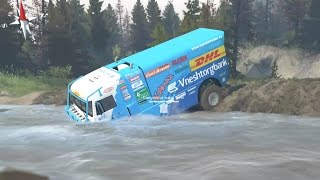 Spintires  Kamaz Dakar  Camión de Rally [upl. by Ellenwahs]