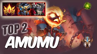 Wild Rift Amumu Top 2  S12 RUSH Challenger ranked game  build [upl. by Aihsi227]