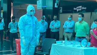 How to put on PPE Kit step by step PPE Kit Donning and Doffing  PPE किट डॉनिंग एंड डॉफ़िंग । [upl. by Kutchins]