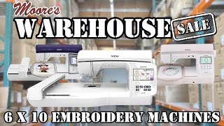 Moores Warehouse Sale  6 x 10 Embroidery [upl. by Aissirac]