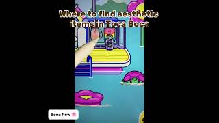 Where to find aesthetic items in Toca Boca 🌸 tocaboca aesthetic ￼ [upl. by Eusoj]