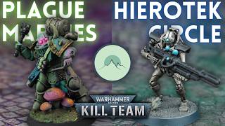 Plague Marines vs Hierotek Circle Kill Team Battle Report [upl. by Colver]