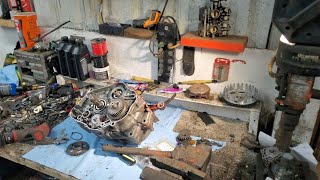 2001 yamaha raptor 660 oil pump metal gear upgrade yamaha [upl. by Karlise]