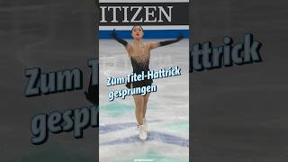 Kaori Sakamoto springt zum TitelHattrick im Eiskunstlauf l Sportschau shorts [upl. by Aratahs]