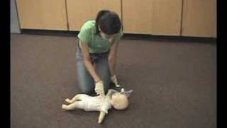 Infant CPR Demo AHA Basic Life Support [upl. by Kella297]