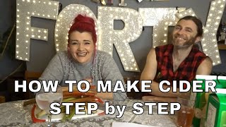 HOMEBREW CIDER  step by step APPLE RHUBARB amp GINGER CIDER  MoggyBoxCraft [upl. by Kcirddahc602]