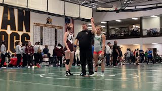 Women’s Freestyle Wrestling at Adrian Open Match 1  Izabella Frezzo [upl. by Ettenor746]