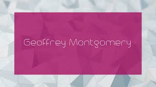 Geoffrey Montgomery  appearance [upl. by Oly]