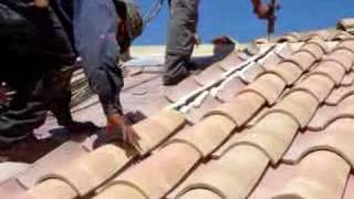 New Roofing  Custom Tile Installation with foam [upl. by Avie]