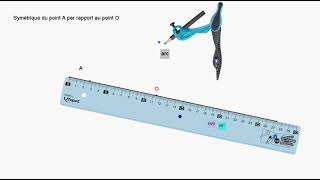 symétrie centrale à la règle et au compas [upl. by Paula]