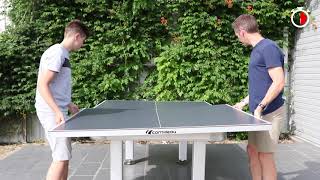 Convert your pool or dining table to an Cornilleau outdoor table tennis table in just 2 minutes [upl. by Ayit]