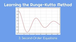 Learning the RungeKutta Method 3 SecondOrder Equations [upl. by Asreht]