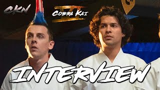 Xolo Maridueña and Jacob Bertrand Interview Cobra Kai Season 6 Part 2 Teases [upl. by Nevur658]