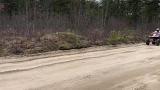 88 Honda Fourtrax TRX 250r  Top Speed FlyBy [upl. by Filbert]