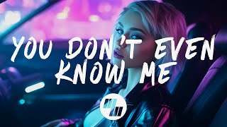 Cheat Codes amp Sam Feldt  You Dont Even Know Me Lyrics [upl. by England961]