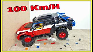 Ford Bronco CRASH ⚠️ 100 KMH ⚠️ Lego Technic CRASH test [upl. by Eckhardt]