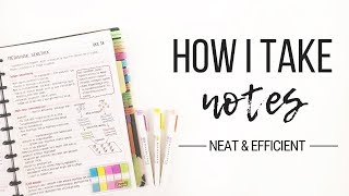 How I take notes  Tips for neat and efficient note taking  Studytee [upl. by Aihsema294]