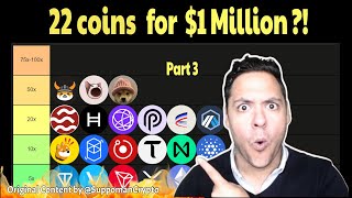 🔥22 TOP Crypto Coins with 100 1000x Potential  🚀 Part 3 [upl. by Ioab]