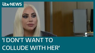 In full House of Gucci star Lady Gaga says she wont meet Patrizia Reggiani  ITV News [upl. by Kcinomod]