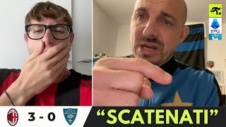 MILAN LECCE 3 0  TIFOSI MILANISTI CARICHI “SALUTATE LA CAPOLISTA…”  TIFOSIAMO [upl. by Fredi]