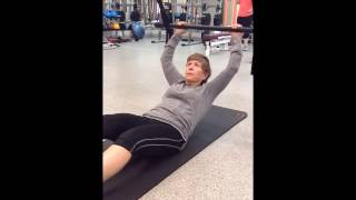 Queenax Pilates CoreBurner Overhead Press [upl. by Mallen]