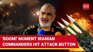 Burn Israel 1st Footage Of Iran Army amp IRGC Chiefs Hitting Attack Button After Khameneis Orders [upl. by Kendy383]