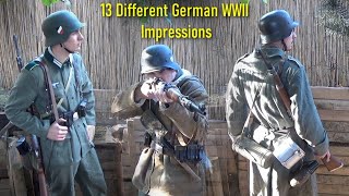 13 Different German WW2 Wehrmacht  Heer  Army Impressions [upl. by Tessie]