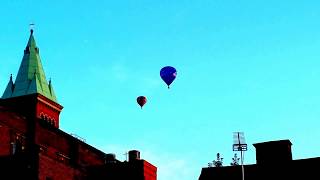 Two HotAir Balloons and The Holy Nativity Church  Bristol UK [upl. by Xylia619]