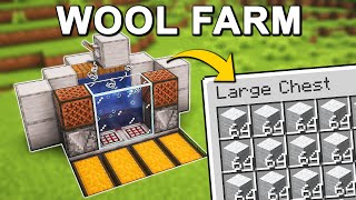 Most EFFICIENT Wool Farm in Minecraft 121 Tutorial [upl. by Dhiman]