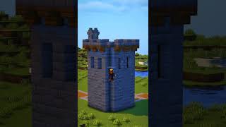 Minecraft easy survival castle 🏰 minecraft shortsfeed youtubeshorts foryou [upl. by Qooraf]