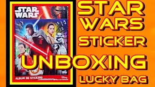 STAR WARS STICKER ALBUM 5 SURPRISE STICKER UNBOXING 4K Kinder DISNEY Überraschung Stickeralbum TOPPS [upl. by Betthezel]