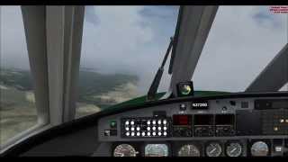 FSX Razbam Simulations Metroliner III stormy landing in GJT Grand Junction CO [upl. by Lurette]