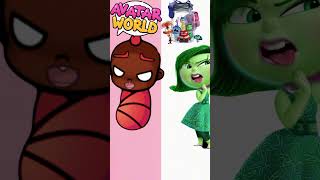 SadnessAnxietyJoyAngerDisgustFear and Embarrassment INSIDEOUT2 avatarworld avatar shorts [upl. by Ynolem521]